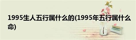 1995山頭火|【1995年 五行】1995年五行屬什麼？揭曉你的命理密碼！